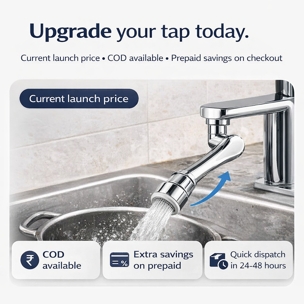 OLYRA AquaFlex – Robotic Arm Faucet Extender