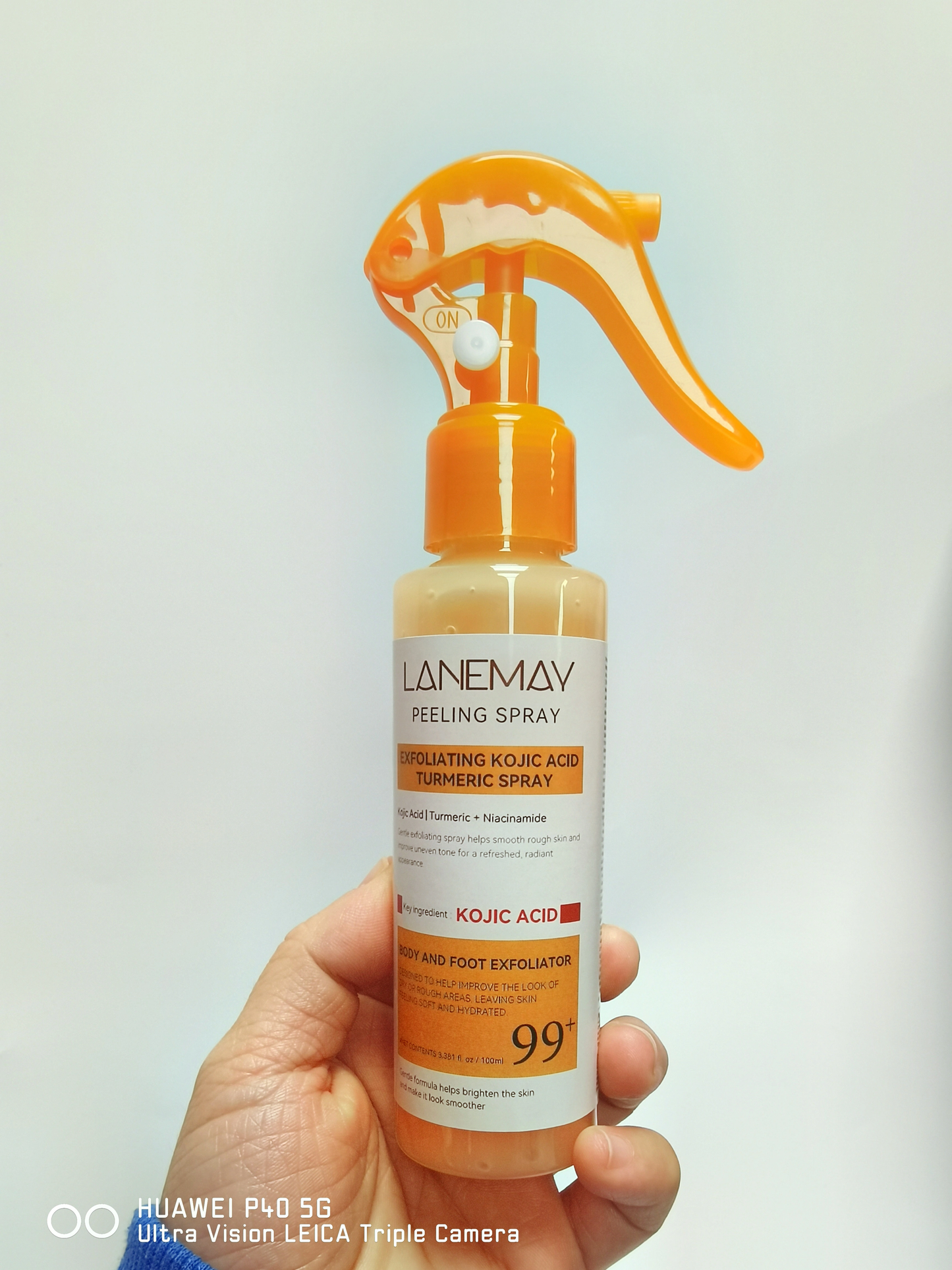 Peel Shot Keratin Care 99%Kojic Acid Turmeric Spray 200ml Pore Clearing Exfoliating Formula Skin Repair Scrub