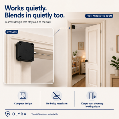 Olyra HushDoor V2 — Soft-Close Door Guard