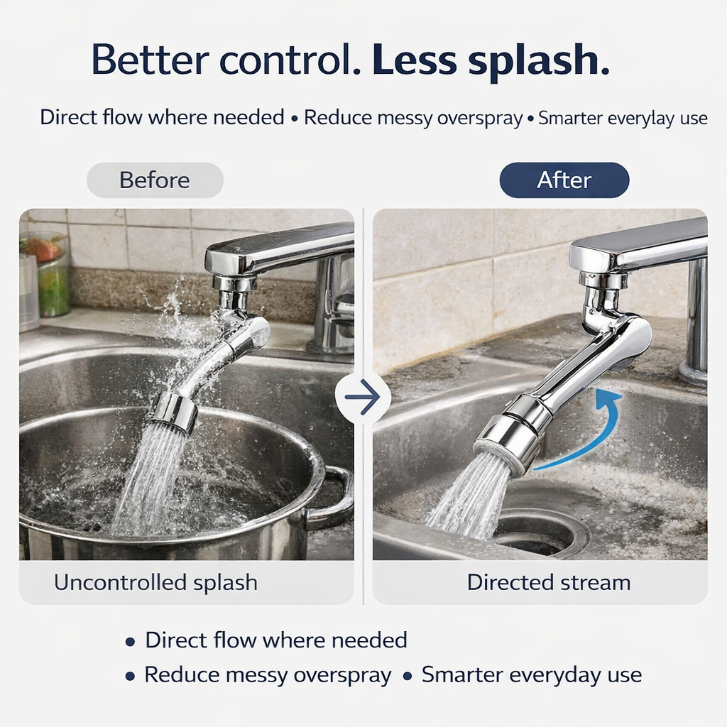 OLYRA AquaFlex – Robotic Arm Faucet Extender