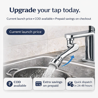 OLYRA AquaFlex – Robotic Arm Faucet Extender